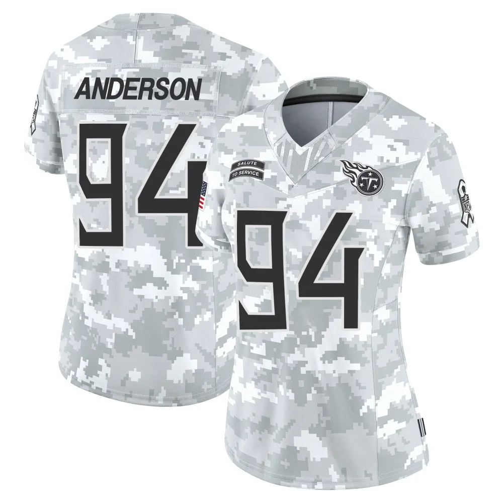 Women's Tennessee Titans Abdullah Anderson Nike 2024 Salute to Service Limited Arctic Camo Jersey Women's Tennessee Titans Abdullah Anderson Nike 2024 Salute to Service Limited Arctic Camo Jersey