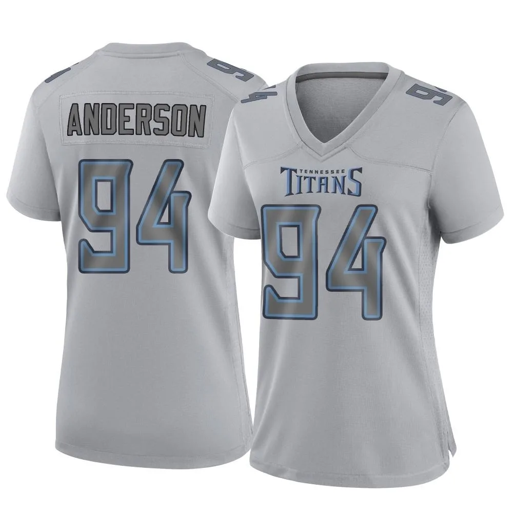 Women's Tennessee Titans Abdullah Anderson Nike Atmosphere Fashion Game Gray Jersey Women's Tennessee Titans Abdullah Anderson Nike Atmosphere Fashion Game Gray Jersey