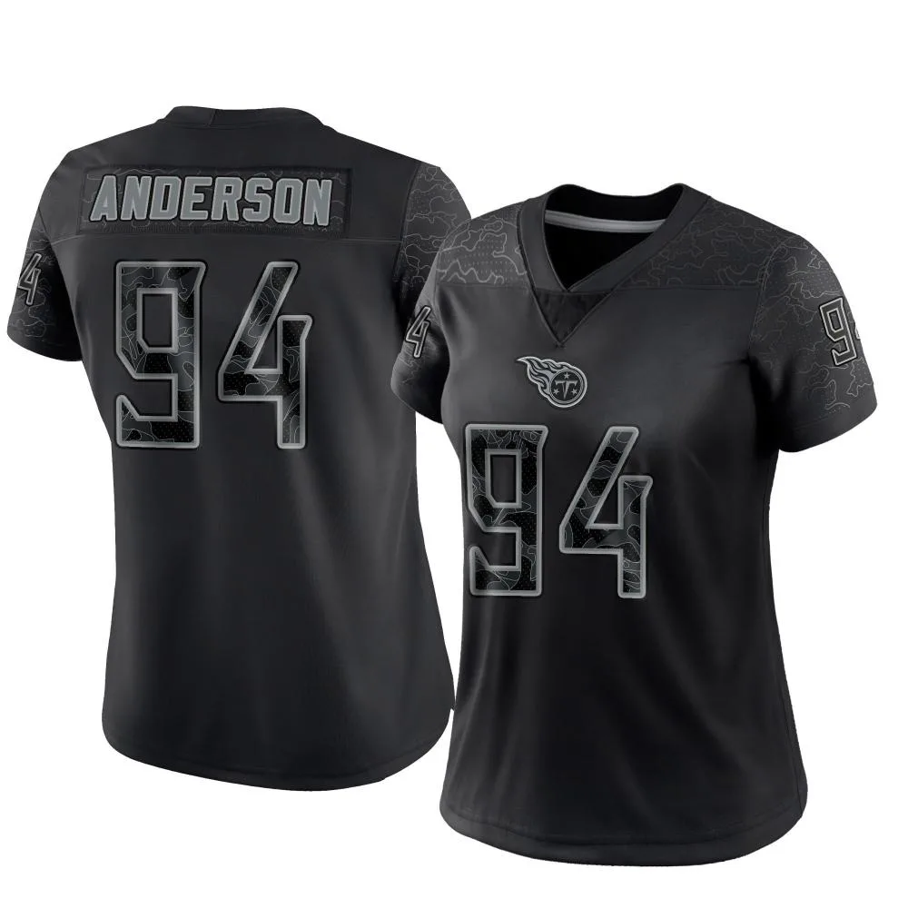 Women's Tennessee Titans Abdullah Anderson Nike Reflective Limited Black Jersey Women's Tennessee Titans Abdullah Anderson Nike Reflective Limited Black Jersey