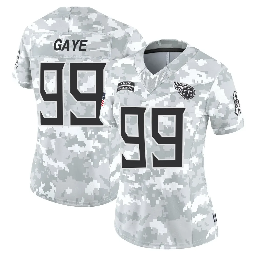Women's Tennessee Titans Ali Gaye Nike 2024 Salute to Service Limited Arctic Camo Jersey Women's Tennessee Titans Ali Gaye Nike 2024 Salute to Service Limited Arctic Camo Jersey