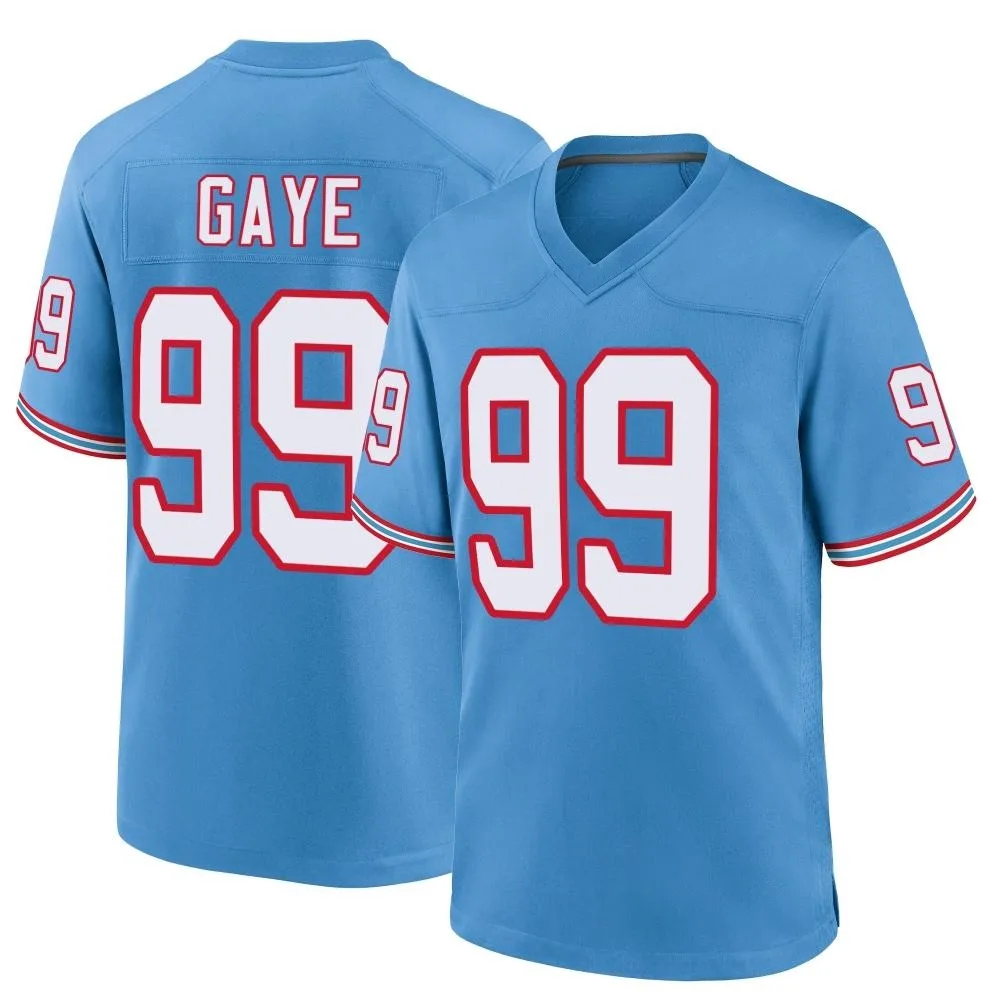 Youth Tennessee Titans Ali Gaye Nike Oilers Throwback Alternate Game Light Blue Jersey Youth Tennessee Titans Ali Gaye Nike Oilers Throwback Alternate Game Light Blue Jersey