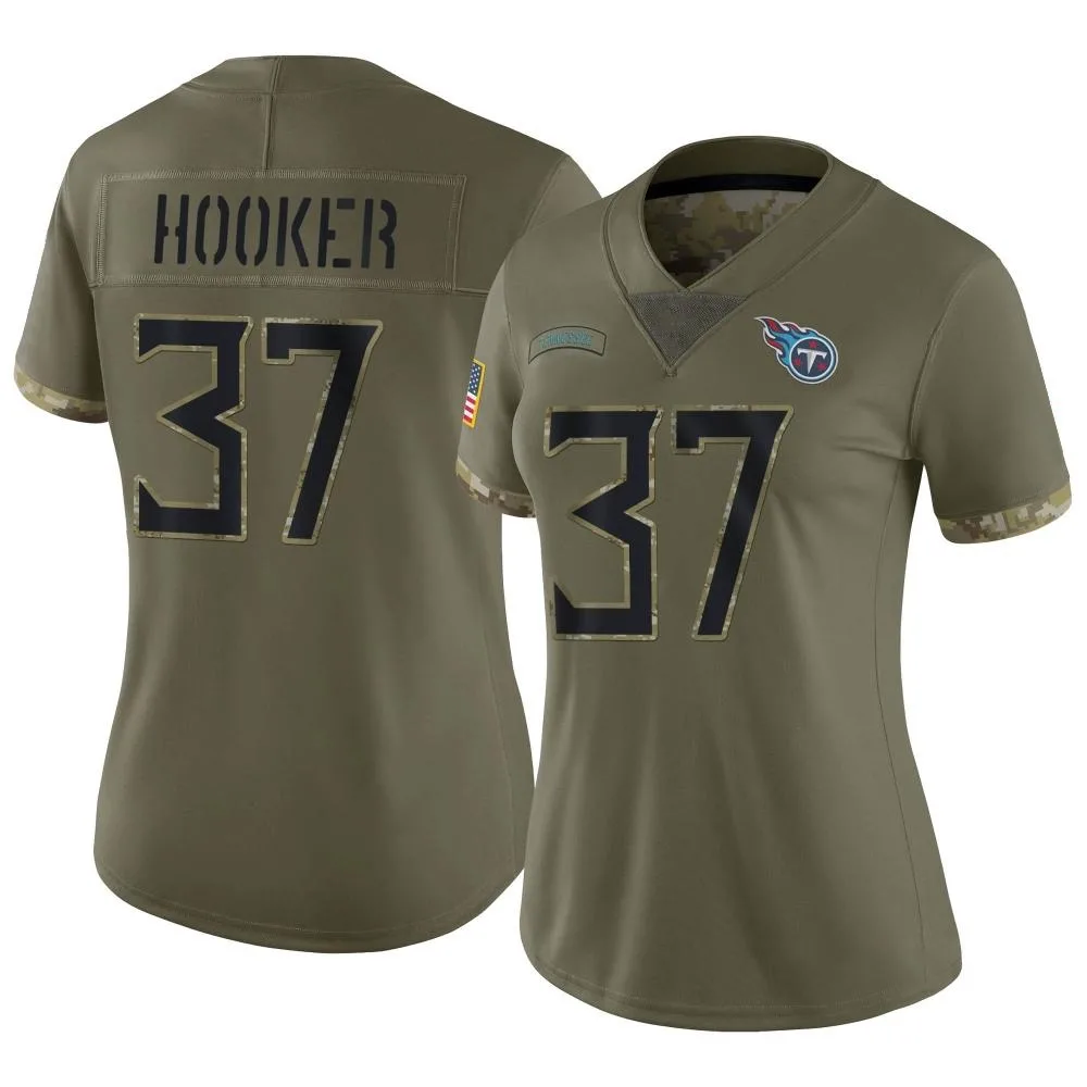 Women's Tennessee Titans Amani Hooker Nike 2022 Salute To Service Limited Olive Jersey Women's Tennessee Titans Amani Hooker Nike 2022 Salute To Service Limited Olive Jersey