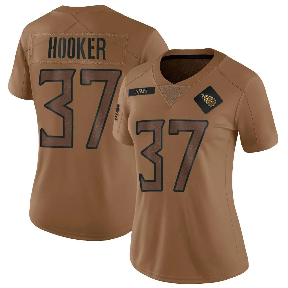 Women's Tennessee Titans Amani Hooker Nike 2023 Salute To Service Limited Brown Jersey Women's Tennessee Titans Amani Hooker Nike 2023 Salute To Service Limited Brown Jersey