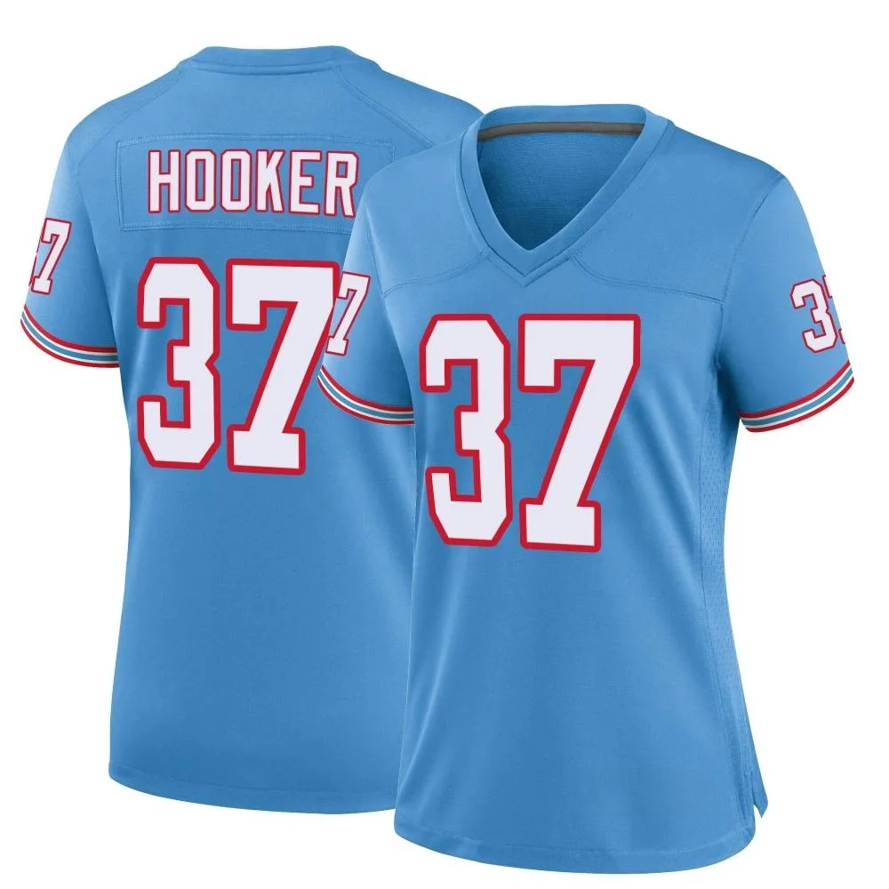 Women's Tennessee Titans Amani Hooker Nike Oilers Throwback Alternate Game Light Blue Jersey Women's Tennessee Titans Amani Hooker Nike Oilers Throwback Alternate Game Light Blue Jersey