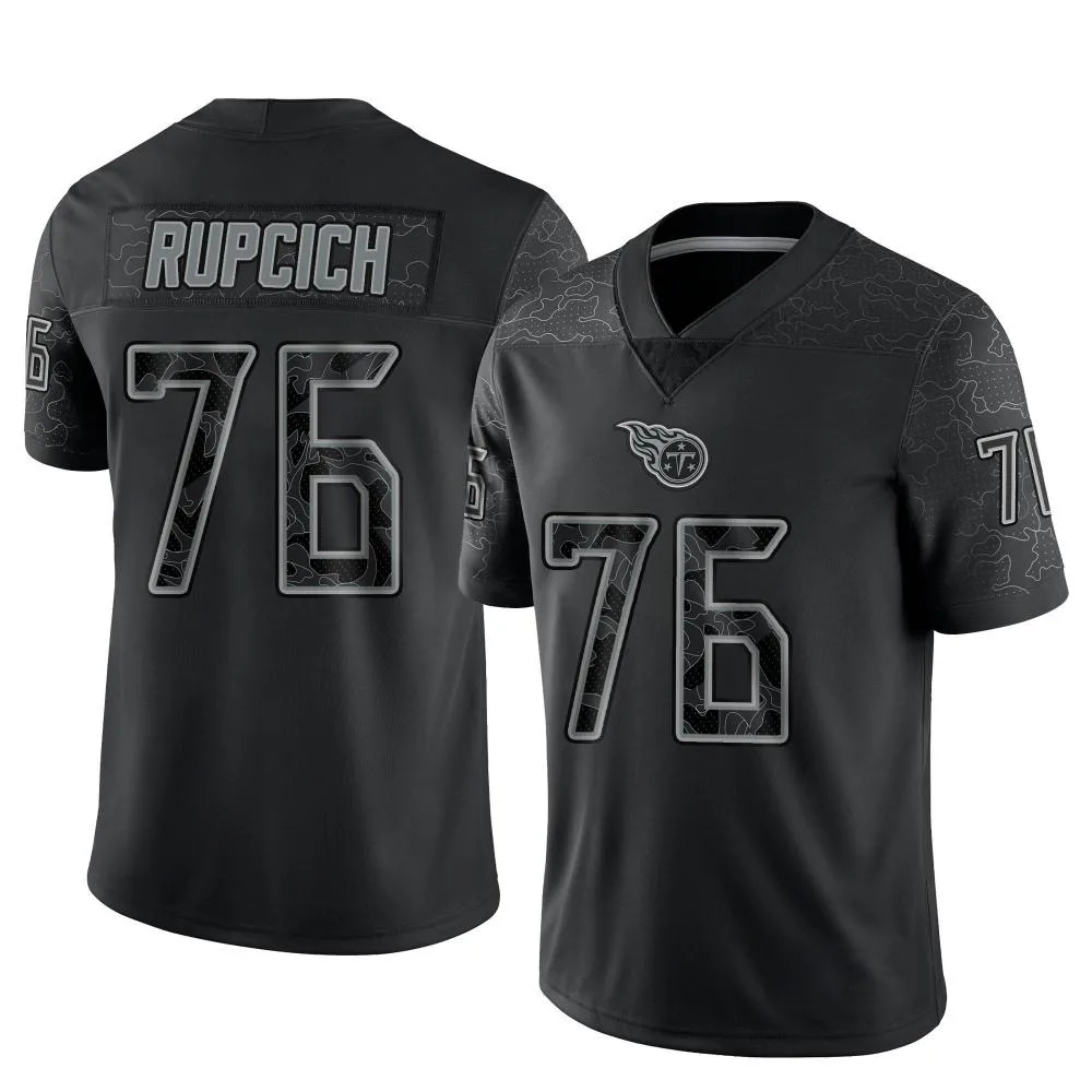 Men's Tennessee Titans Andrew Rupcich Nike Reflective Limited Black Jersey Men's Tennessee Titans Andrew Rupcich Nike Reflective Limited Black Jersey