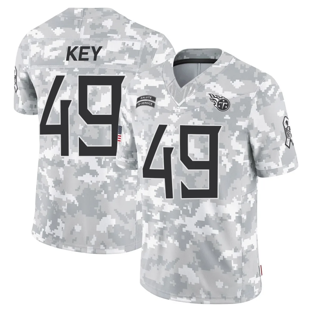 Men's Tennessee Titans Arden Key Nike 2024 Salute to Service Limited Arctic Camo Jersey Men's Tennessee Titans Arden Key Nike 2024 Salute to Service Limited Arctic Camo Jersey