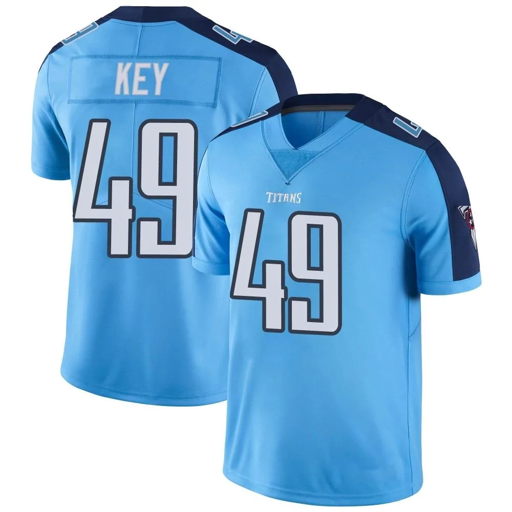 Men's Tennessee Titans Arden Key Nike Color Rush Limited Light Blue Jersey Men's Tennessee Titans Arden Key Nike Color Rush Limited Light Blue Jersey