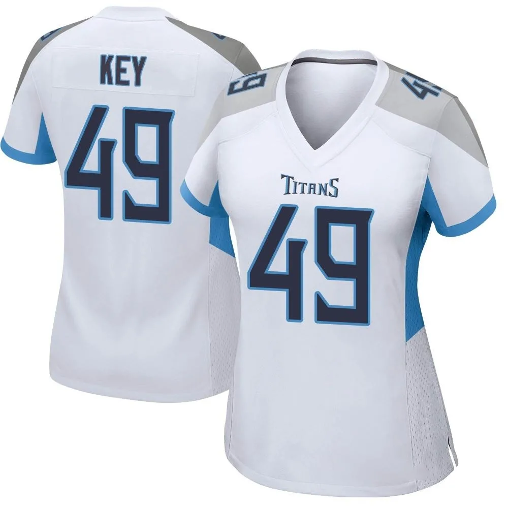 Women's Tennessee Titans Arden Key Nike Game White Jersey Women's Tennessee Titans Arden Key Nike Game White Jersey