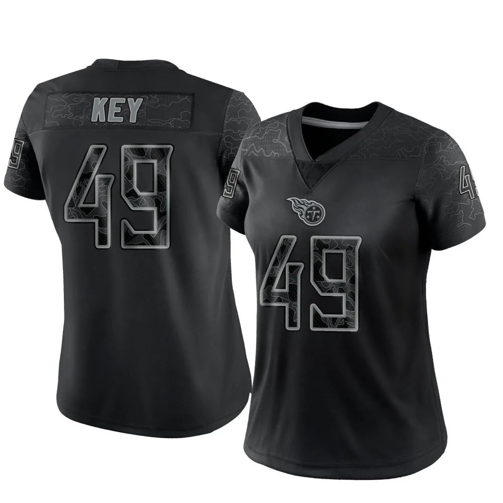 Women's Tennessee Titans Arden Key Nike Reflective Limited Black Jersey Women's Tennessee Titans Arden Key Nike Reflective Limited Black Jersey