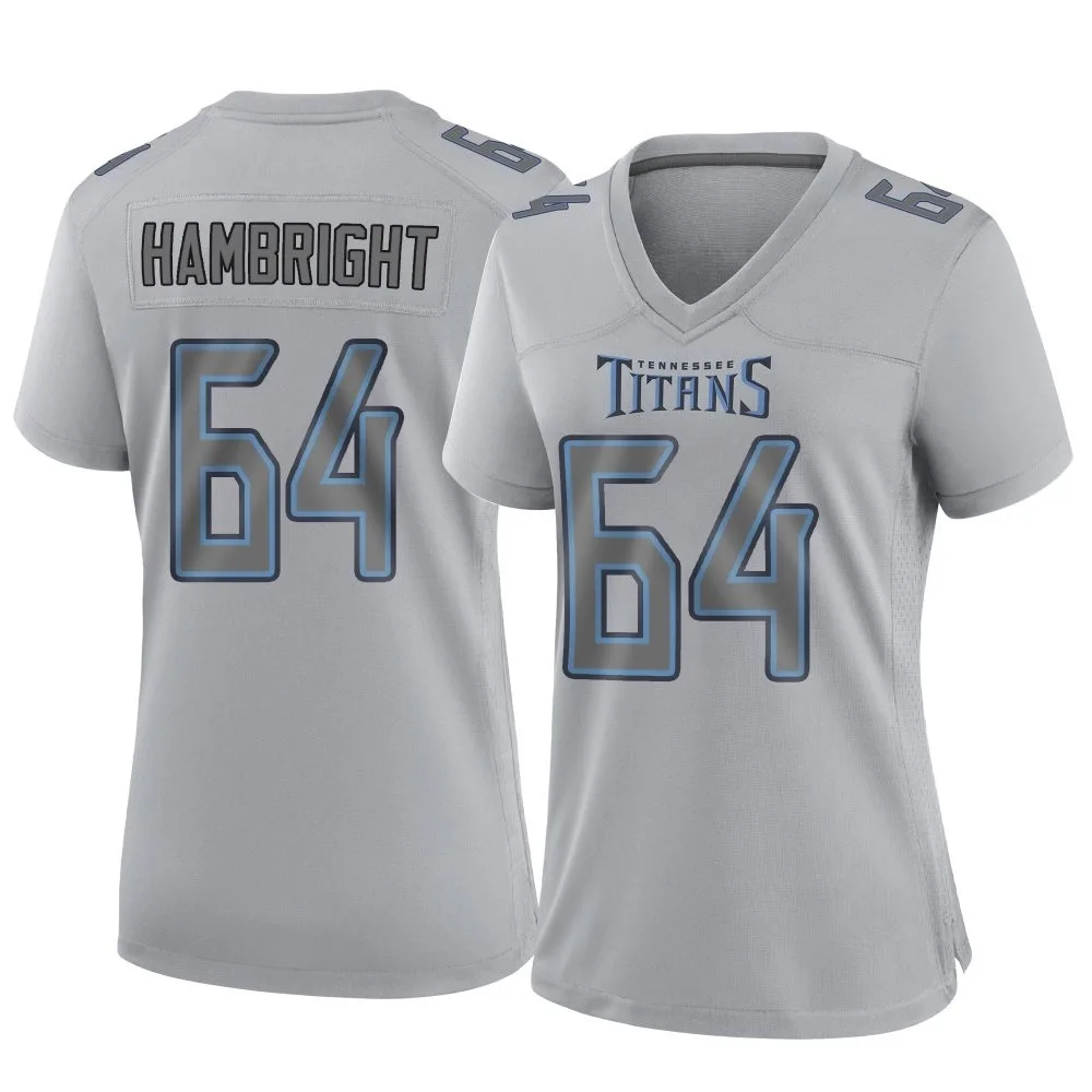 Women's Tennessee Titans Arlington Hambright Nike Atmosphere Fashion Game Gray Jersey Women's Tennessee Titans Arlington Hambright Nike Atmosphere Fashion Game Gray Jersey
