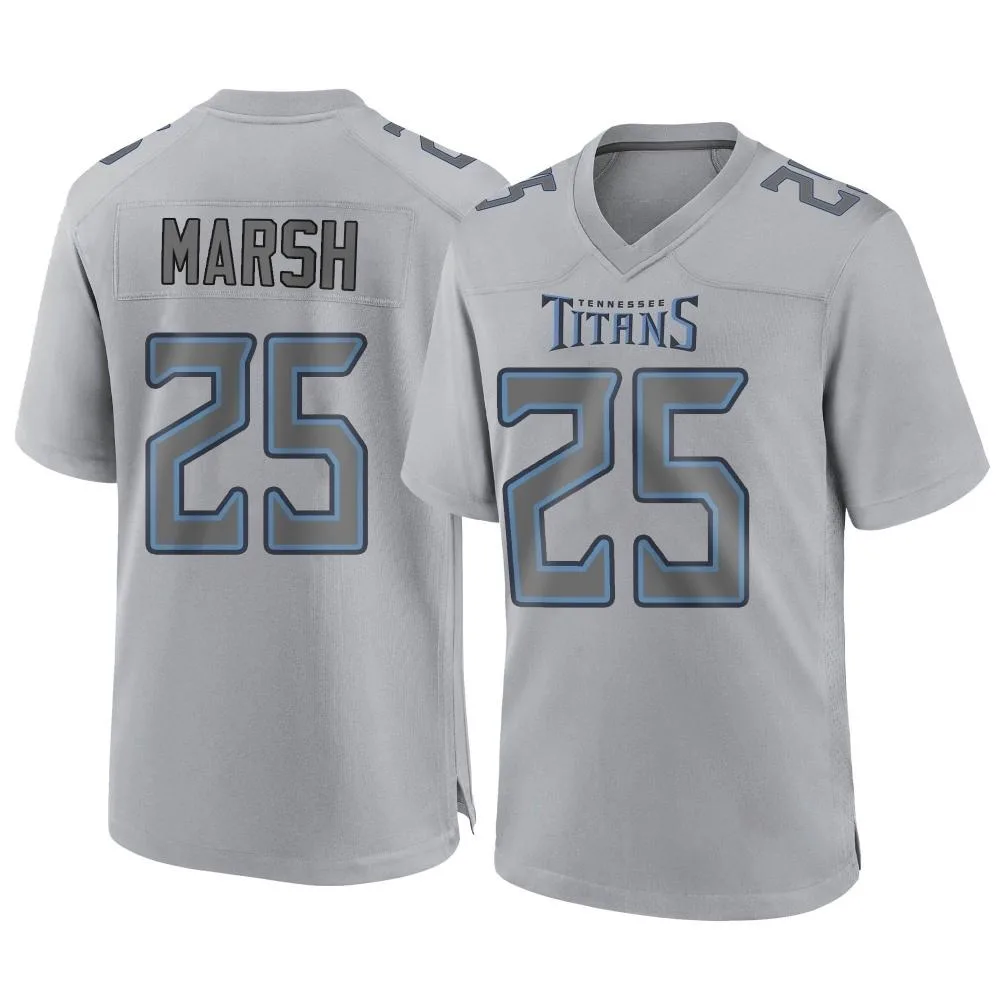 Men's Tennessee Titans Armani Marsh Nike Atmosphere Fashion Game Gray Jersey Men's Tennessee Titans Armani Marsh Nike Atmosphere Fashion Game Gray Jersey