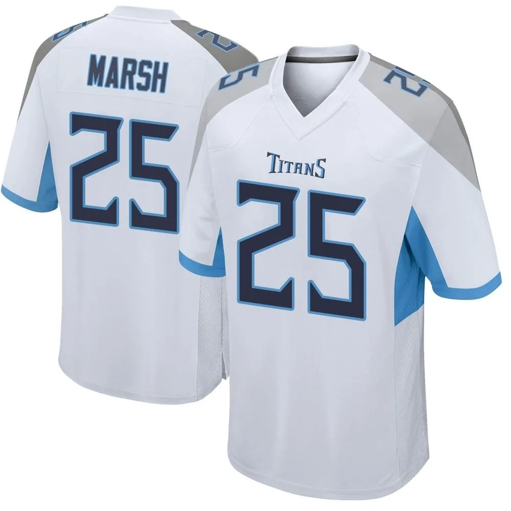 Men's Tennessee Titans Armani Marsh Nike Game White Jersey Men's Tennessee Titans Armani Marsh Nike Game White Jersey