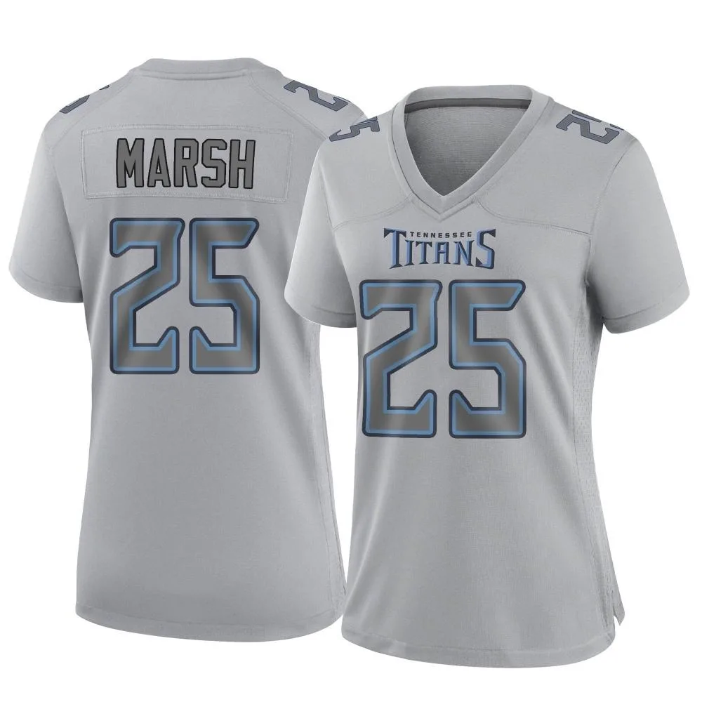 Women's Tennessee Titans Armani Marsh Nike Atmosphere Fashion Game Gray Jersey Women's Tennessee Titans Armani Marsh Nike Atmosphere Fashion Game Gray Jersey