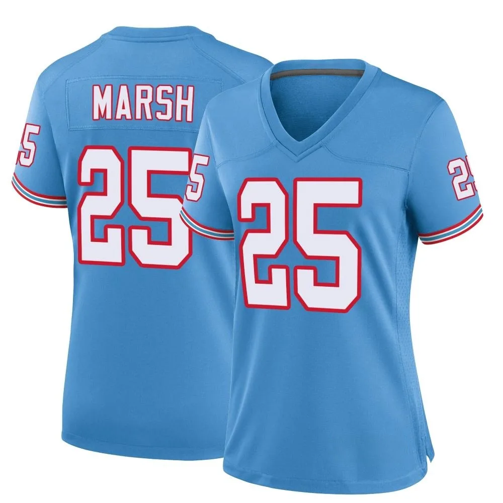 Women's Tennessee Titans Armani Marsh Nike Oilers Throwback Alternate Game Light Blue Jersey Women's Tennessee Titans Armani Marsh Nike Oilers Throwback Alternate Game Light Blue Jersey