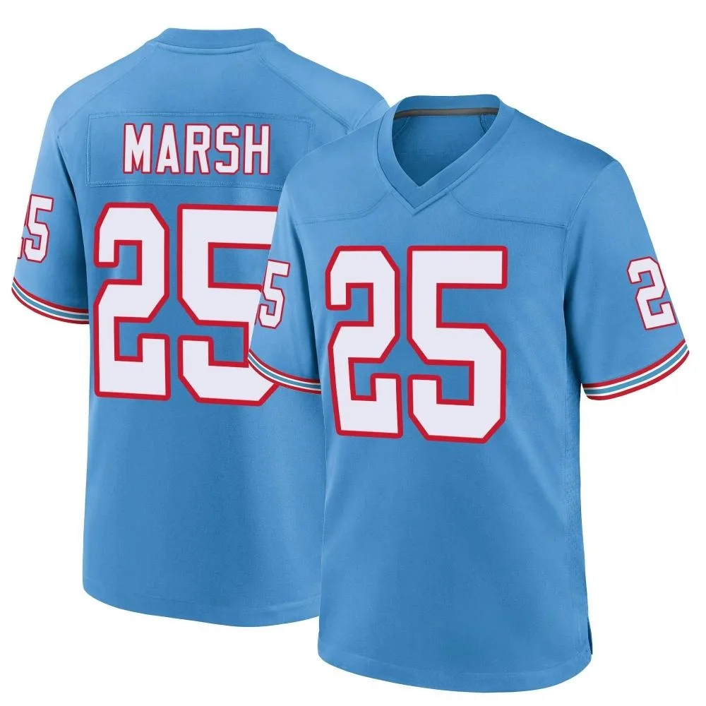 Youth Tennessee Titans Armani Marsh Nike Oilers Throwback Alternate Game Light Blue Jersey Youth Tennessee Titans Armani Marsh Nike Oilers Throwback Alternate Game Light Blue Jersey