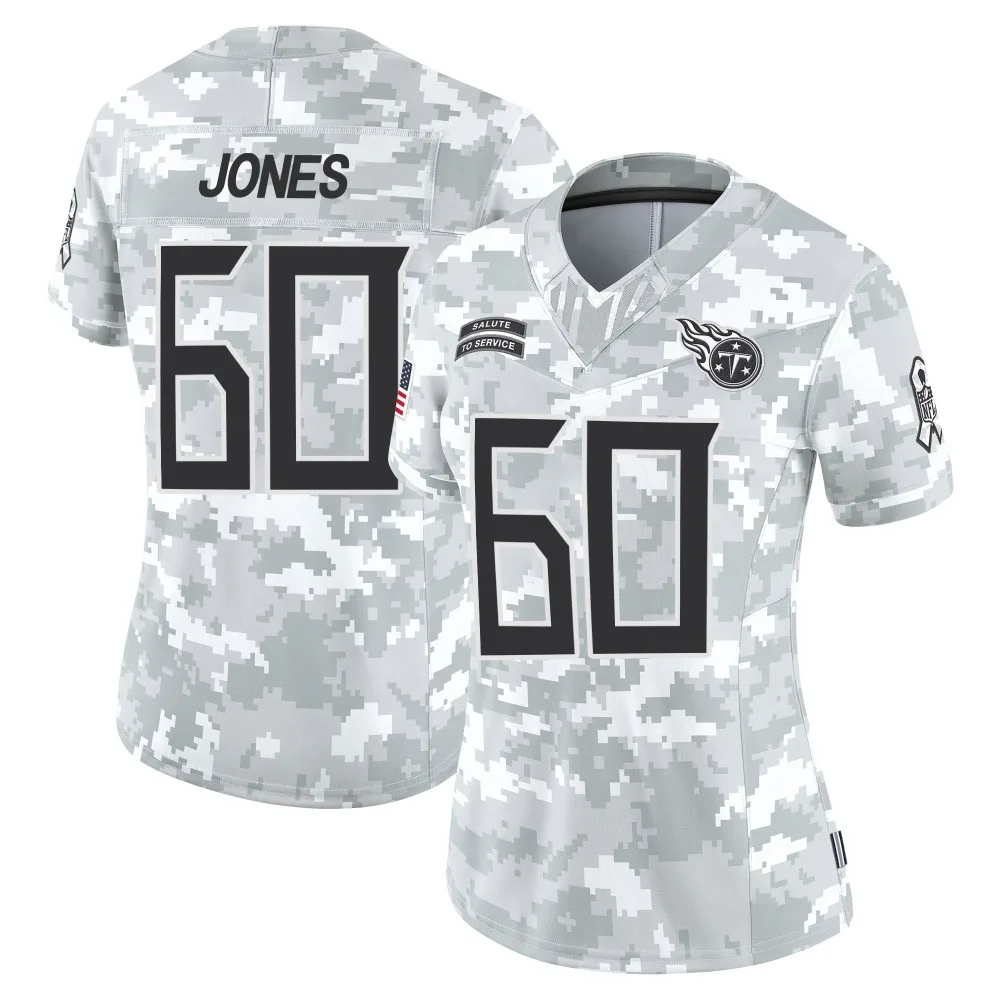 Women's Tennessee Titans Ben Jones Nike 2024 Salute to Service Limited Arctic Camo Jersey Women's Tennessee Titans Ben Jones Nike 2024 Salute to Service Limited Arctic Camo Jersey