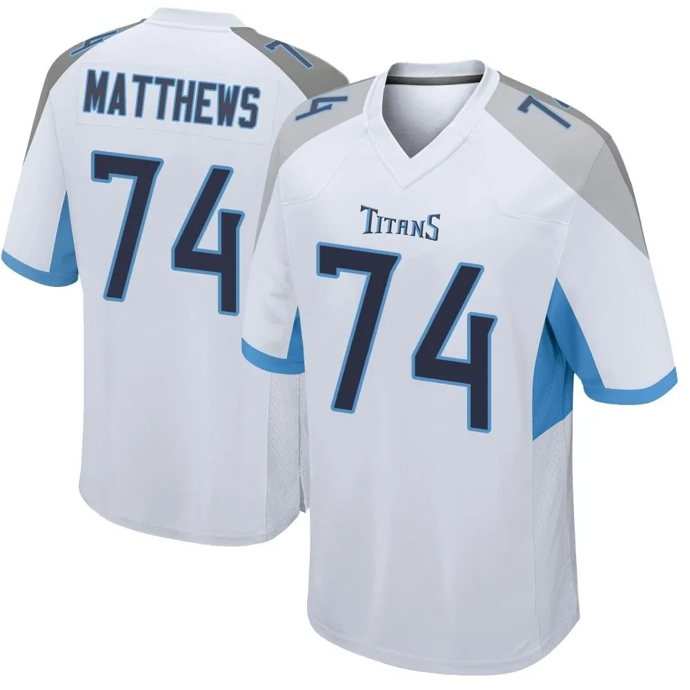Men's Tennessee Titans Bruce Matthews Nike Game White Jersey Men's Tennessee Titans Bruce Matthews Nike Game White Jersey