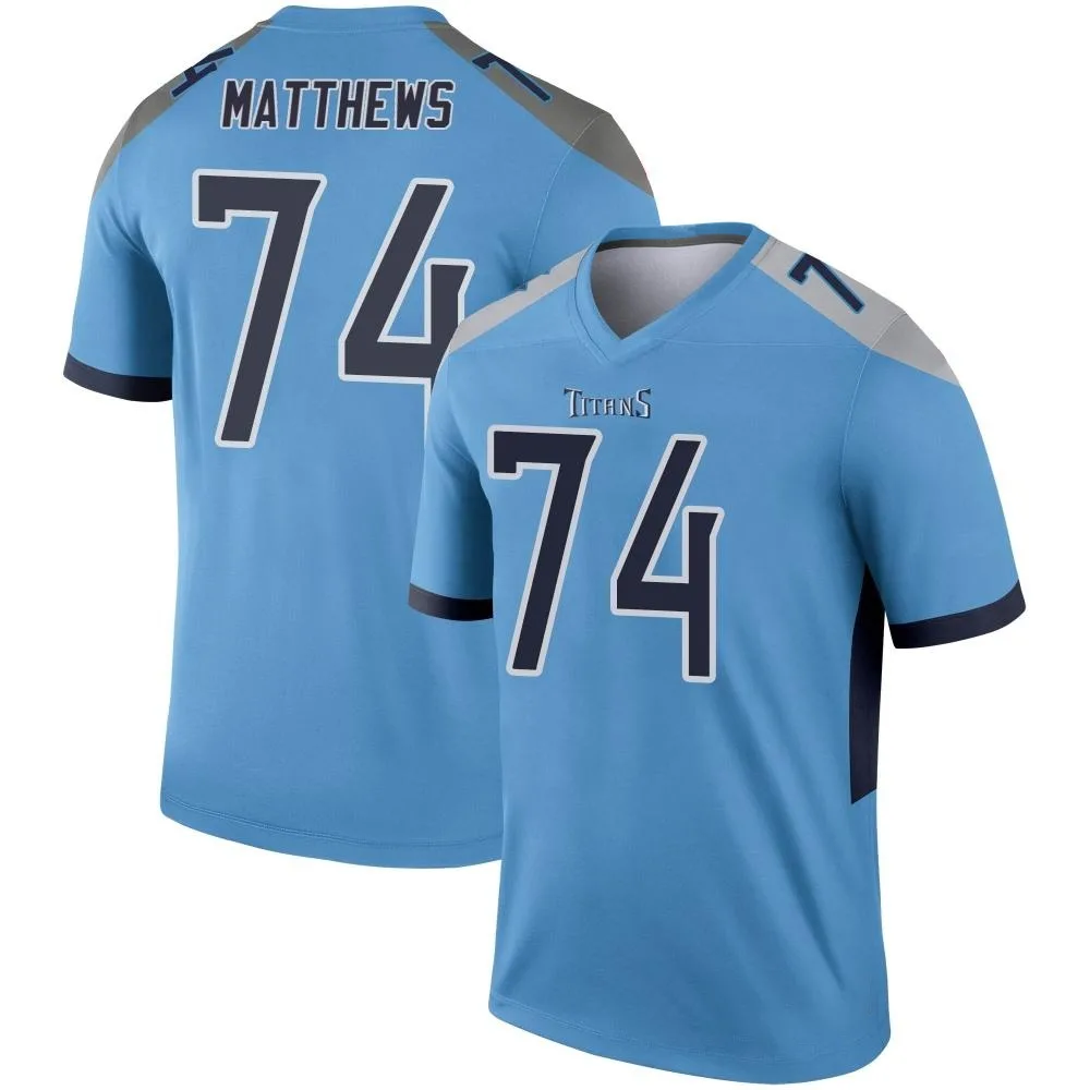 Men's Tennessee Titans Bruce Matthews Nike Legend Light Blue Jersey Men's Tennessee Titans Bruce Matthews Nike Legend Light Blue Jersey