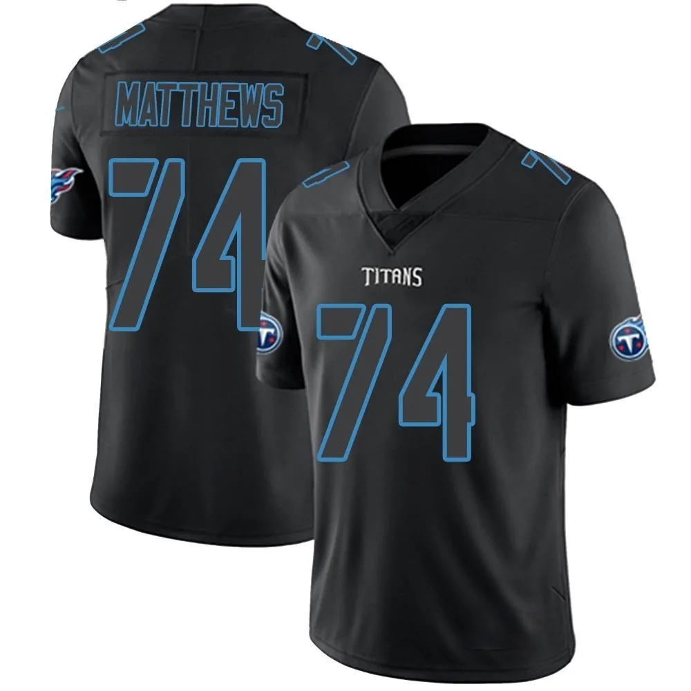Men's Tennessee Titans Bruce Matthews Nike Limited Black Impact Jersey Men's Tennessee Titans Bruce Matthews Nike Limited Black Impact Jersey