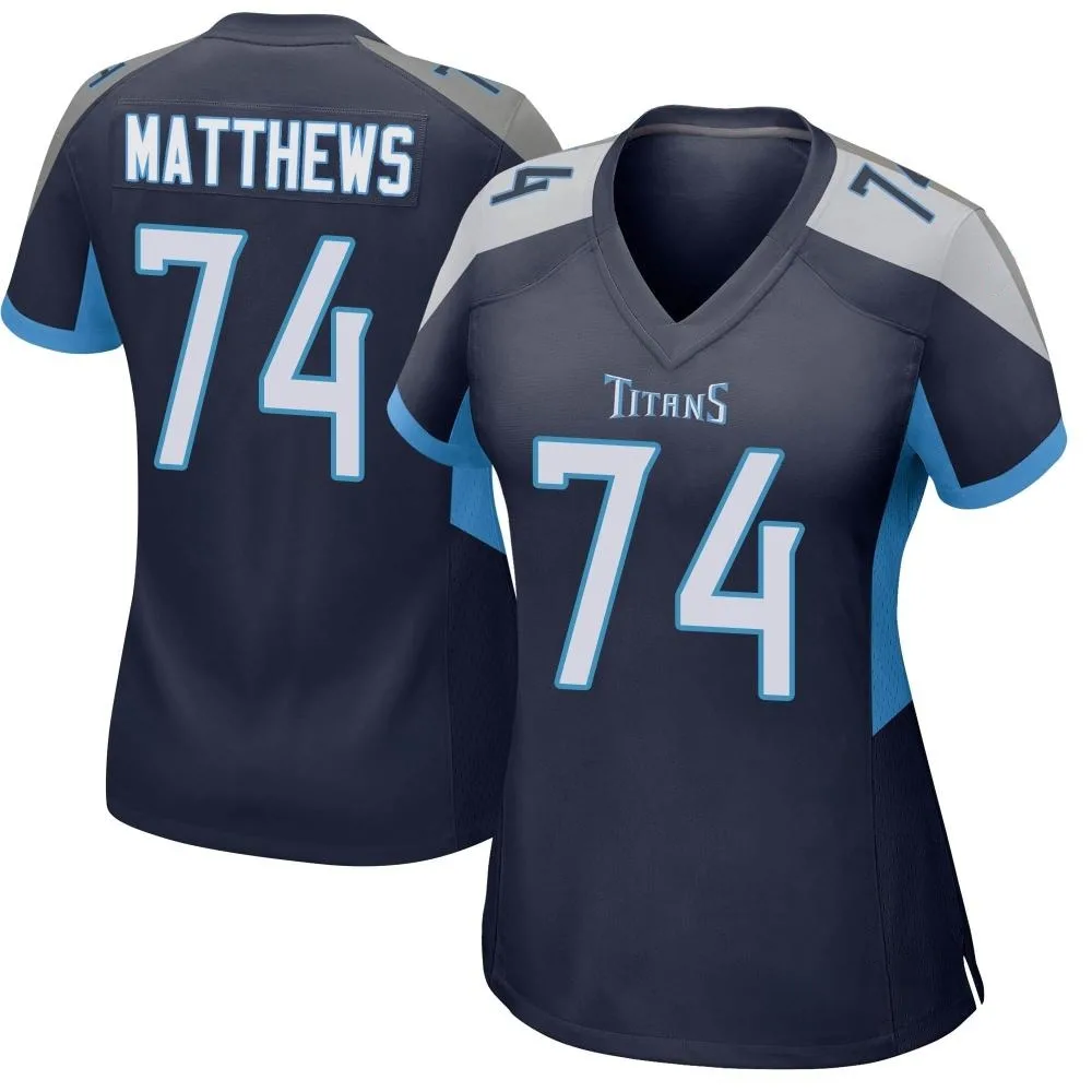 Women's Tennessee Titans Bruce Matthews Nike Game Navy Jersey Women's Tennessee Titans Bruce Matthews Nike Game Navy Jersey