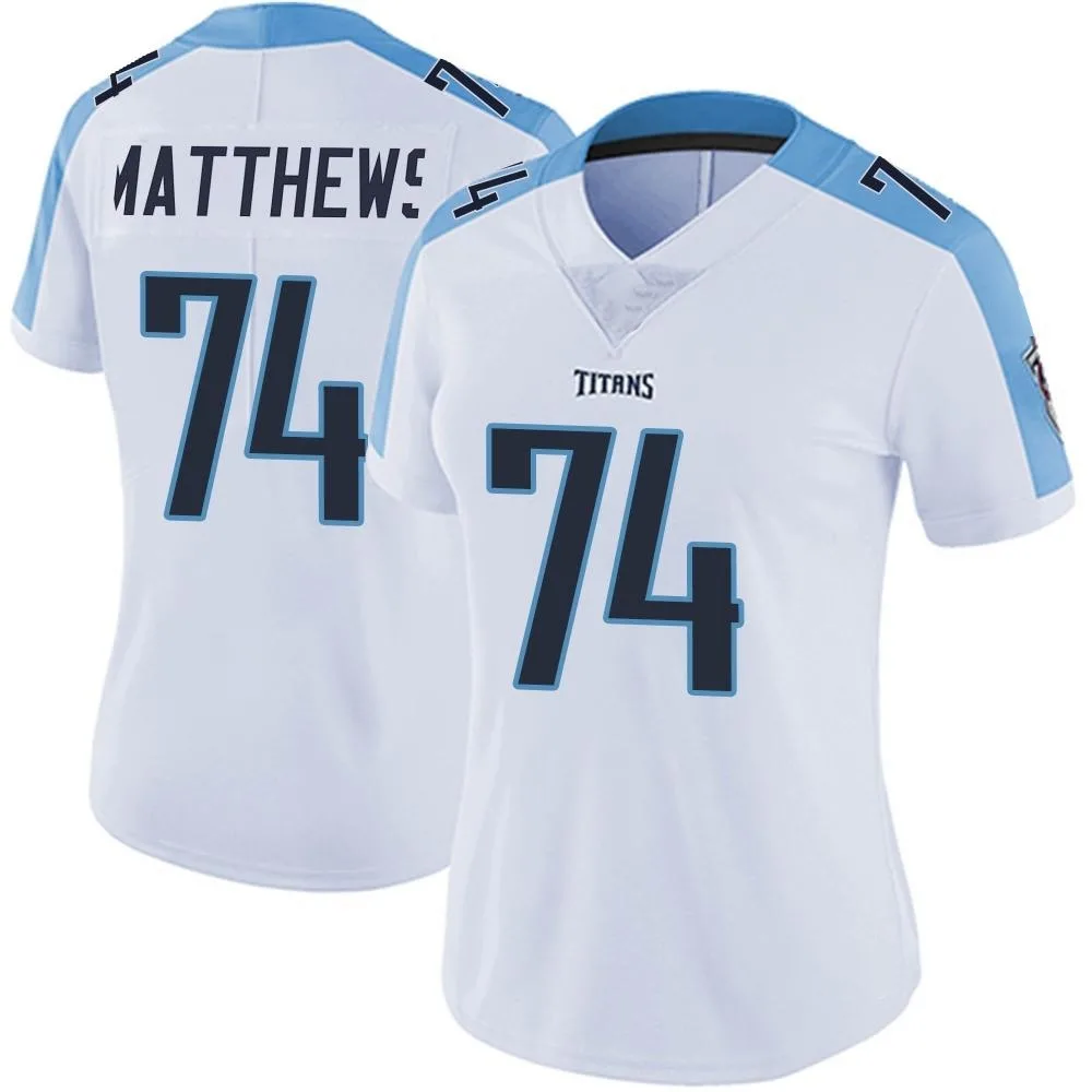 Women's Tennessee Titans Bruce Matthews Nike Vapor Untouchable Limited White Jersey Women's Tennessee Titans Bruce Matthews Nike Vapor Untouchable Limited White Jersey