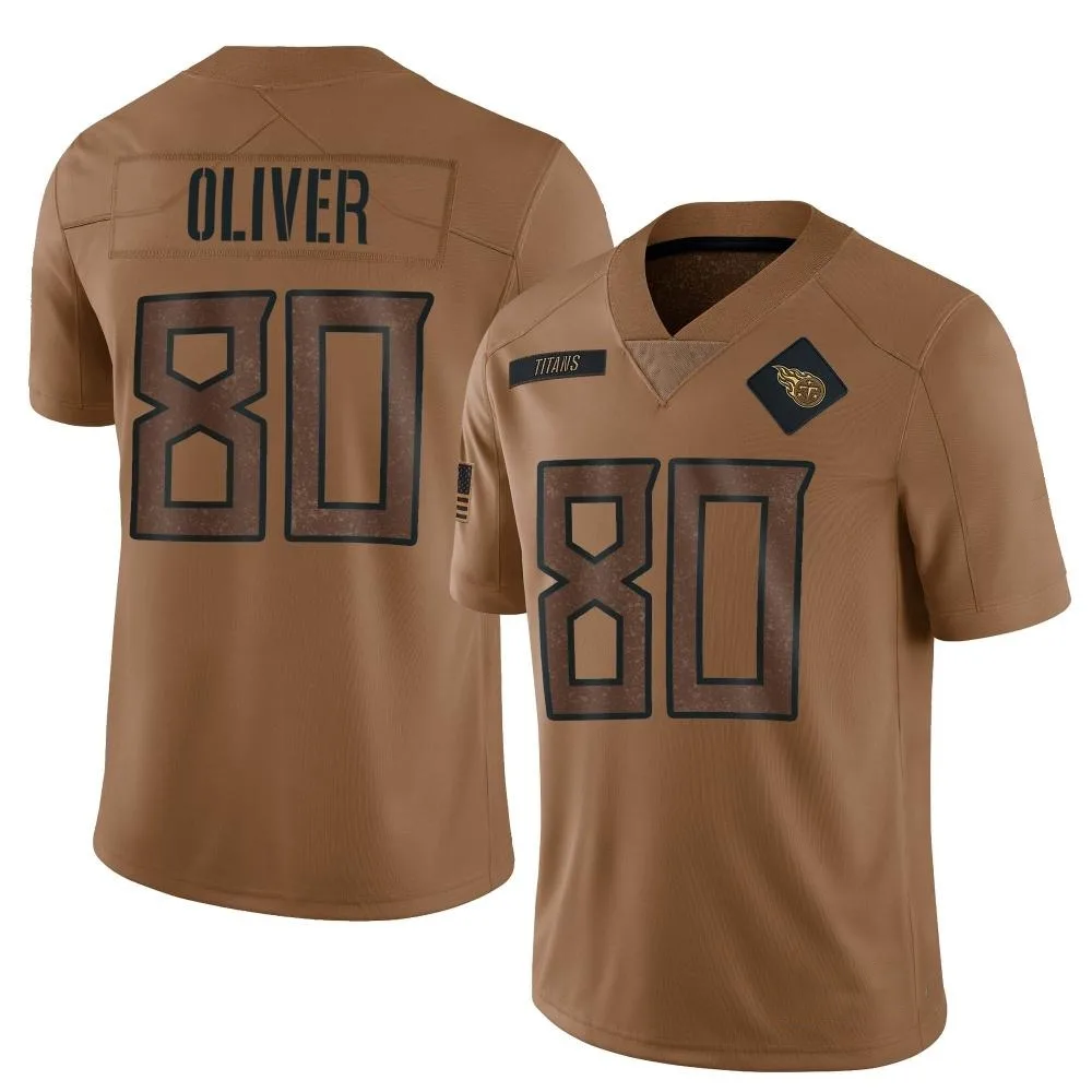 Men's Tennessee Titans Bryce Oliver Nike 2023 Salute To Service Limited Brown Jersey Men's Tennessee Titans Bryce Oliver Nike 2023 Salute To Service Limited Brown Jersey