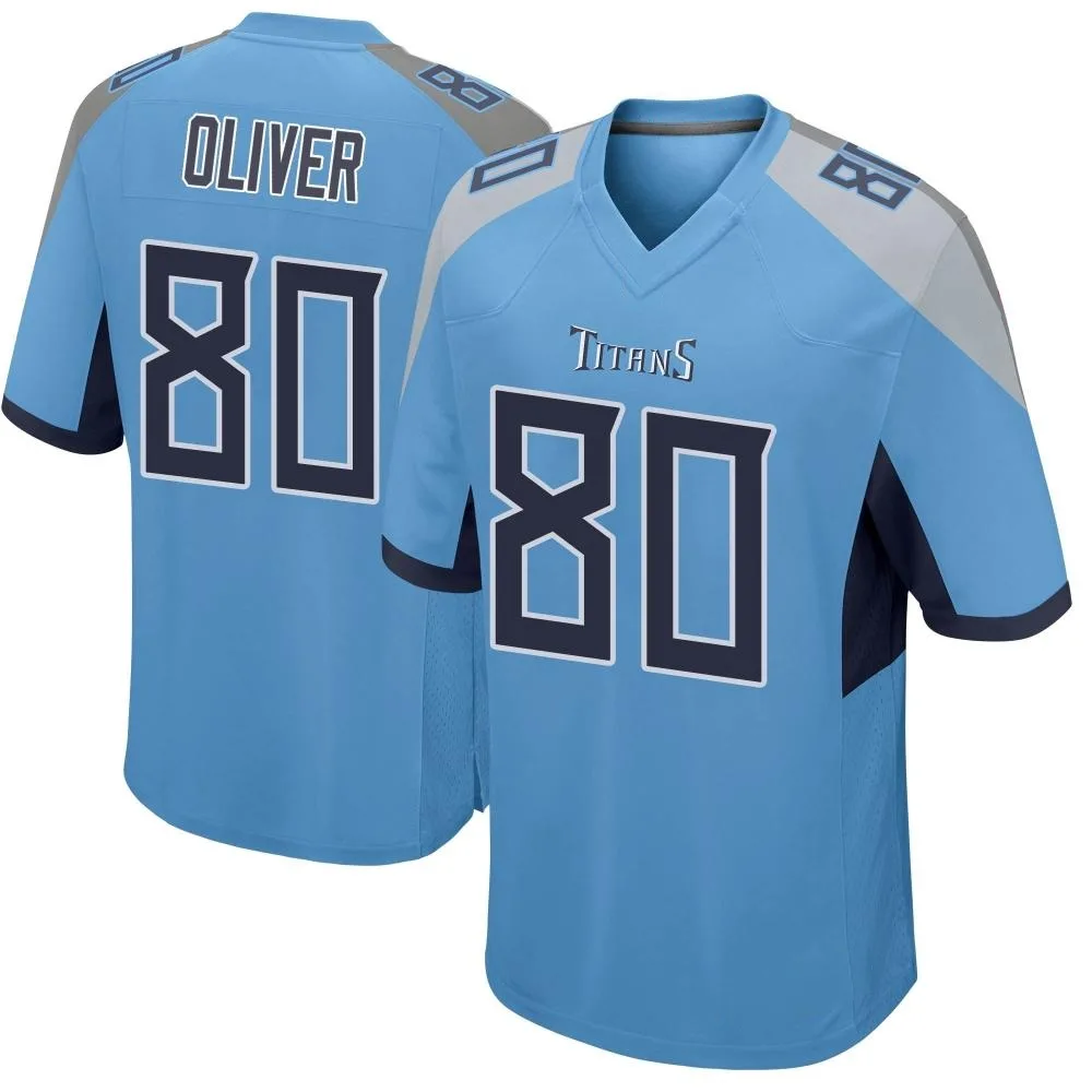 Men's Tennessee Titans Bryce Oliver Nike Game Light Blue Jersey Men's Tennessee Titans Bryce Oliver Nike Game Light Blue Jersey