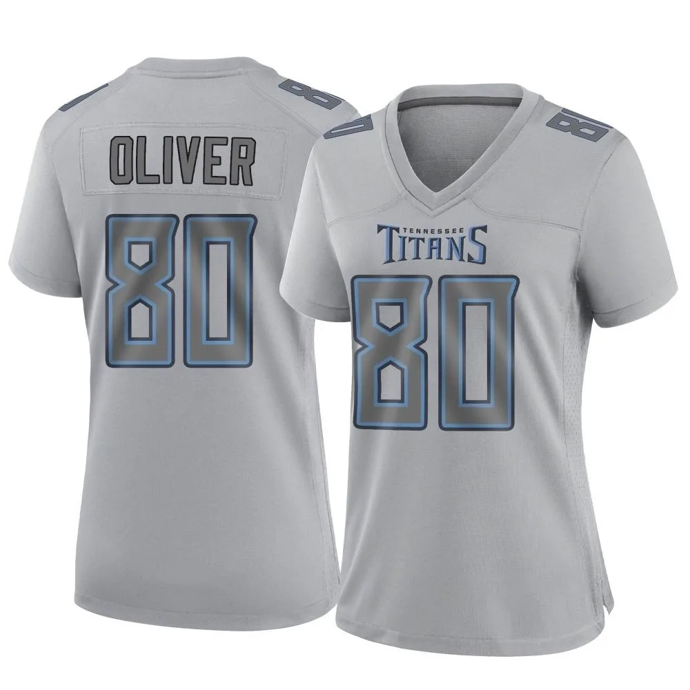 Women's Tennessee Titans Bryce Oliver Nike Atmosphere Fashion Game Gray Jersey Women's Tennessee Titans Bryce Oliver Nike Atmosphere Fashion Game Gray Jersey