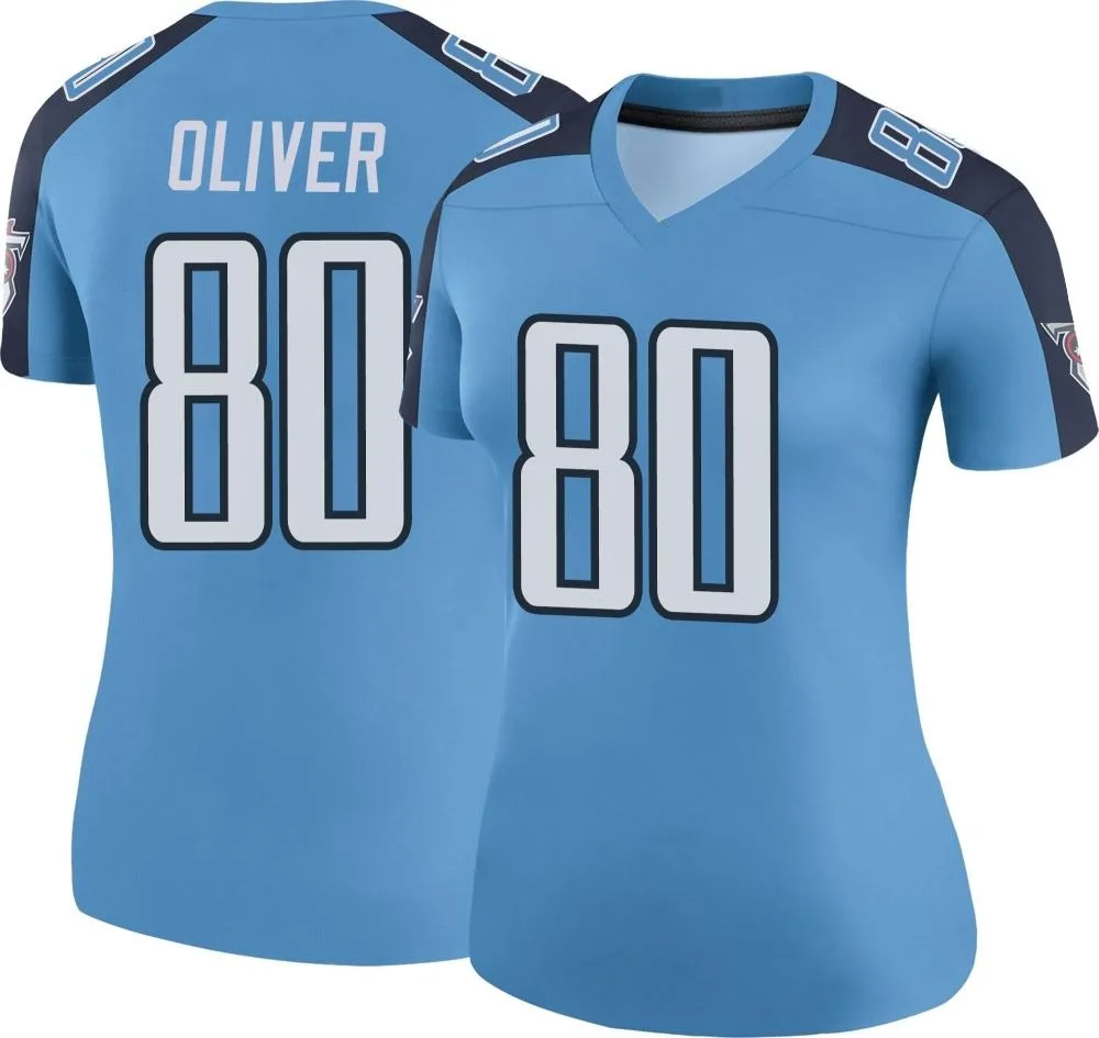 Women's Tennessee Titans Bryce Oliver Nike Color Rush Legend Light Blue Jersey Women's Tennessee Titans Bryce Oliver Nike Color Rush Legend Light Blue Jersey