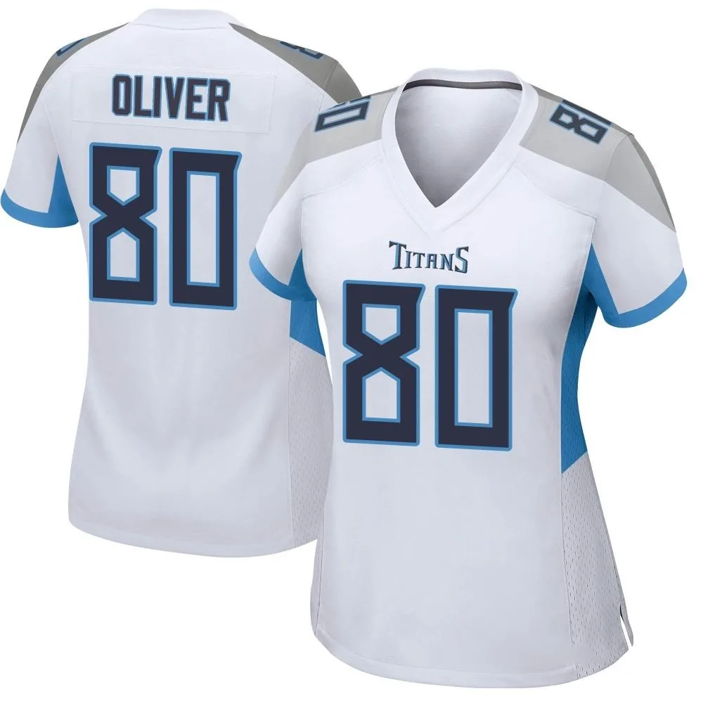 Women's Tennessee Titans Bryce Oliver Nike Game White Jersey Women's Tennessee Titans Bryce Oliver Nike Game White Jersey