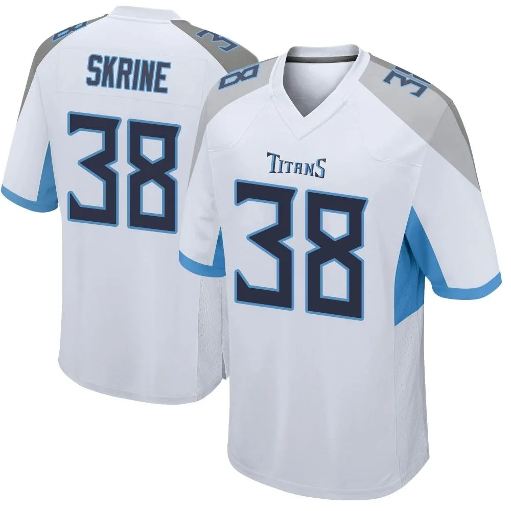 Men's Tennessee Titans Buster Skrine Nike Game White Jersey Men's Tennessee Titans Buster Skrine Nike Game White Jersey