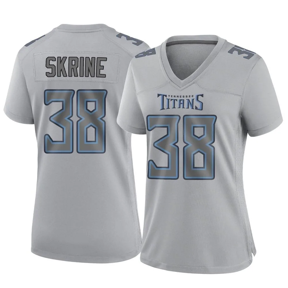 Women's Tennessee Titans Buster Skrine Nike Atmosphere Fashion Game Gray Jersey Women's Tennessee Titans Buster Skrine Nike Atmosphere Fashion Game Gray Jersey