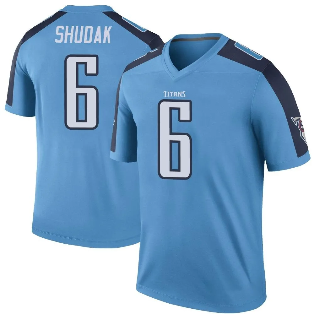 Men's Tennessee Titans Caleb Shudak Nike Color Rush Legend Light Blue Jersey Men's Tennessee Titans Caleb Shudak Nike Color Rush Legend Light Blue Jersey