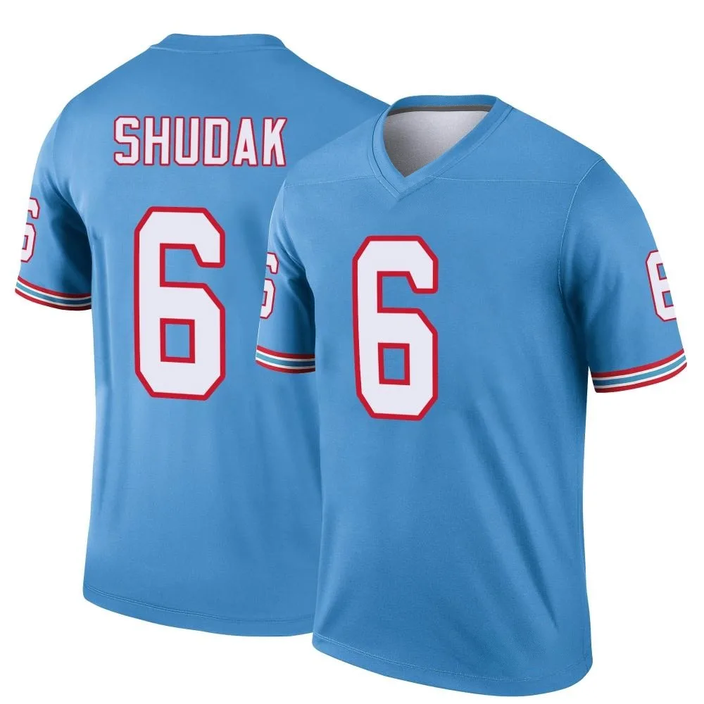 Men's Tennessee Titans Caleb Shudak Nike Oilers Throwback Legend Light Blue Jersey Men's Tennessee Titans Caleb Shudak Nike Oilers Throwback Legend Light Blue Jersey