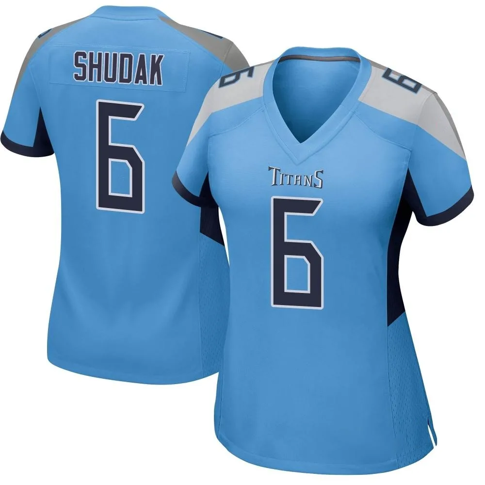 Women's Tennessee Titans Caleb Shudak Nike Game Light Blue Jersey Women's Tennessee Titans Caleb Shudak Nike Game Light Blue Jersey