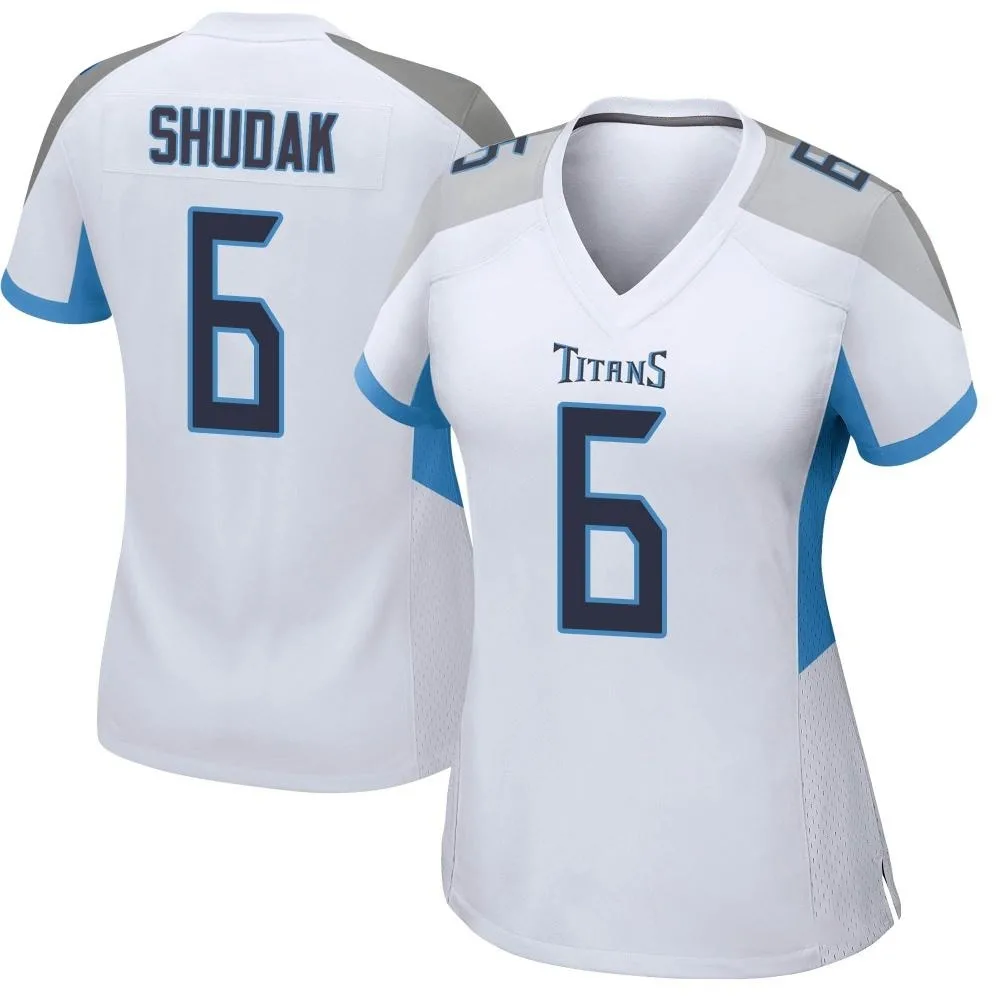 Women's Tennessee Titans Caleb Shudak Nike Game White Jersey Women's Tennessee Titans Caleb Shudak Nike Game White Jersey