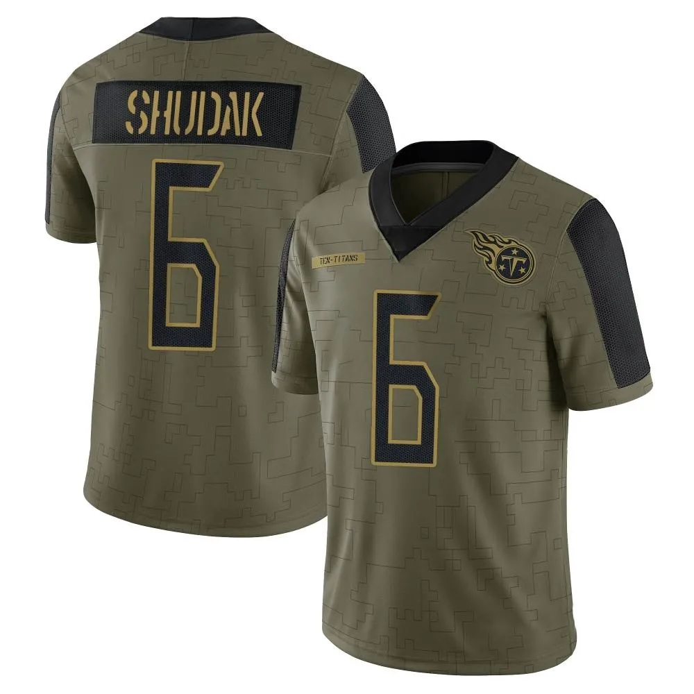 Youth Tennessee Titans Caleb Shudak Nike 2021 Salute To Service Limited Olive Jersey Youth Tennessee Titans Caleb Shudak Nike 2021 Salute To Service Limited Olive Jersey