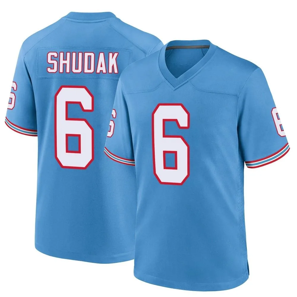 Youth Tennessee Titans Caleb Shudak Nike Oilers Throwback Alternate Game Light Blue Jersey Youth Tennessee Titans Caleb Shudak Nike Oilers Throwback Alternate Game Light Blue Jersey