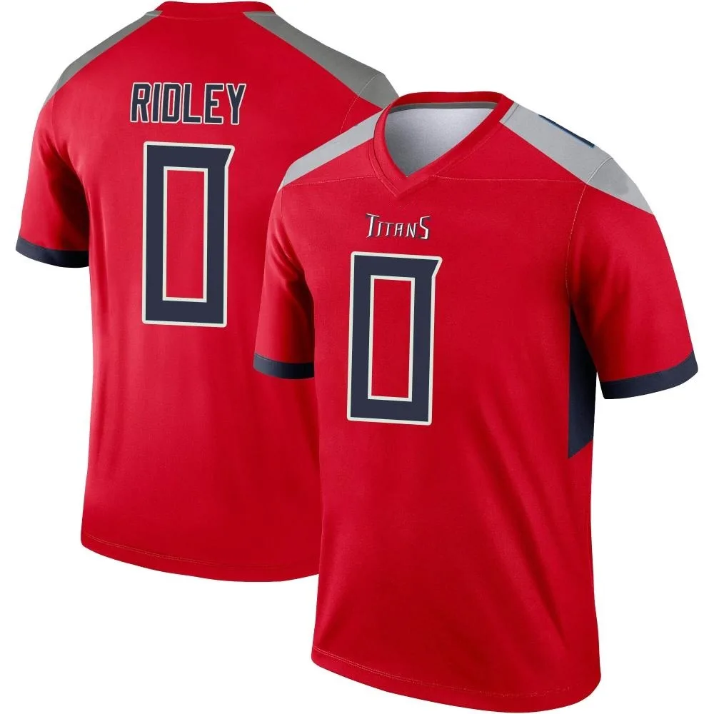 Men's Tennessee Titans Calvin Ridley Nike Inverted Legend Red Jersey Men's Tennessee Titans Calvin Ridley Nike Inverted Legend Red Jersey