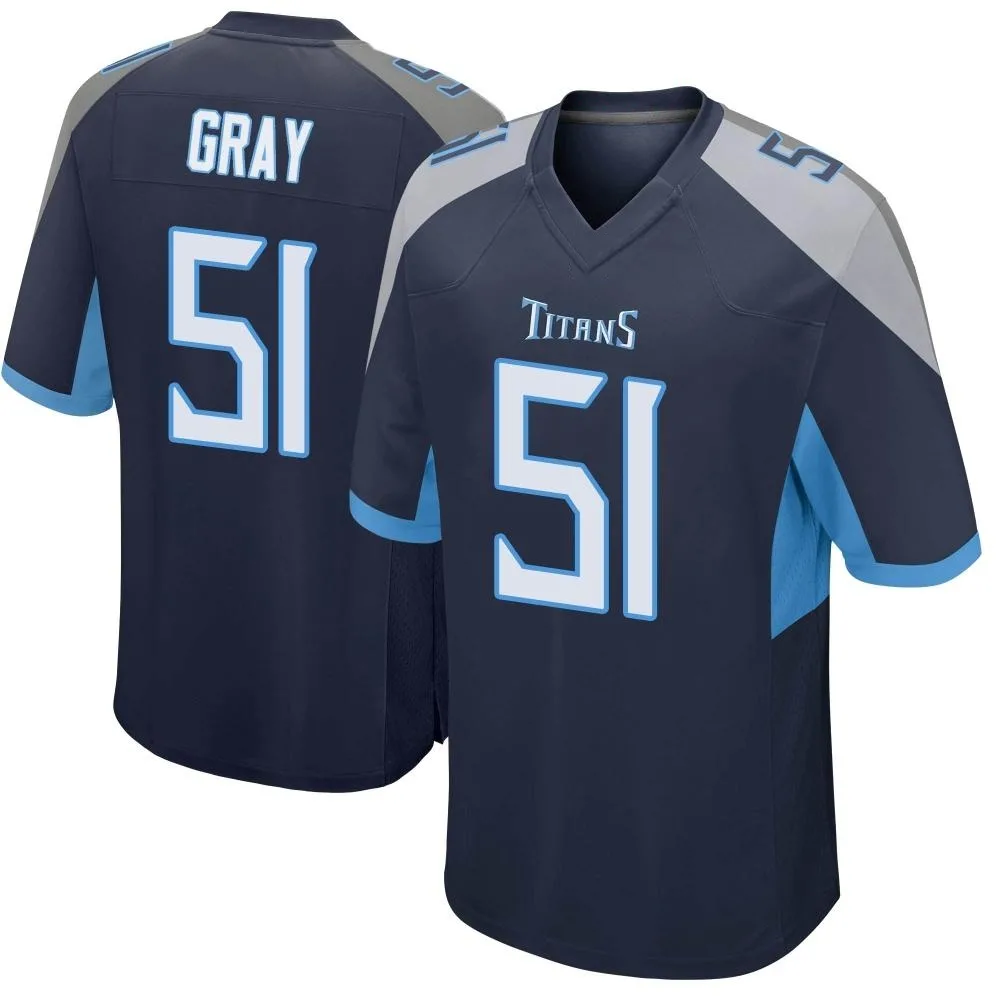 Men's Tennessee Titans Cedric Gray Nike Game Navy Jersey Men's Tennessee Titans Cedric Gray Nike Game Navy Jersey