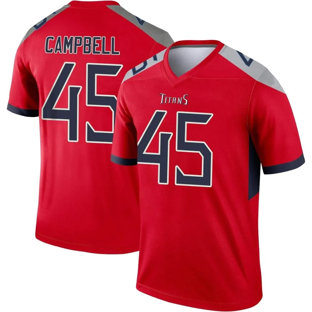 Men's Tennessee Titans Chance Campbell Nike Inverted Legend Red Jersey Men's Tennessee Titans Chance Campbell Nike Inverted Legend Red Jersey