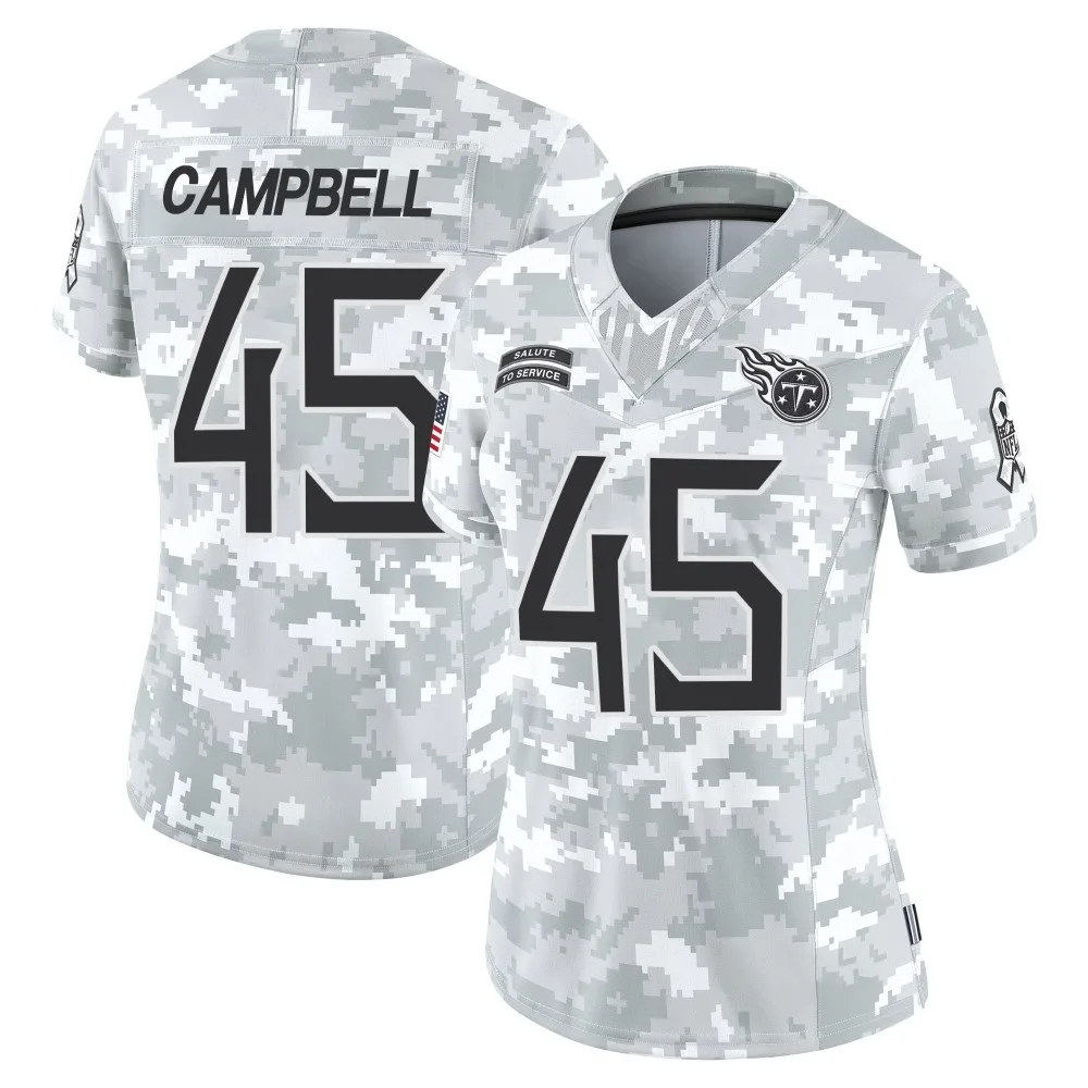 Women's Tennessee Titans Chance Campbell Nike 2024 Salute to Service Limited Arctic Camo Jersey Women's Tennessee Titans Chance Campbell Nike 2024 Salute to Service Limited Arctic Camo Jersey