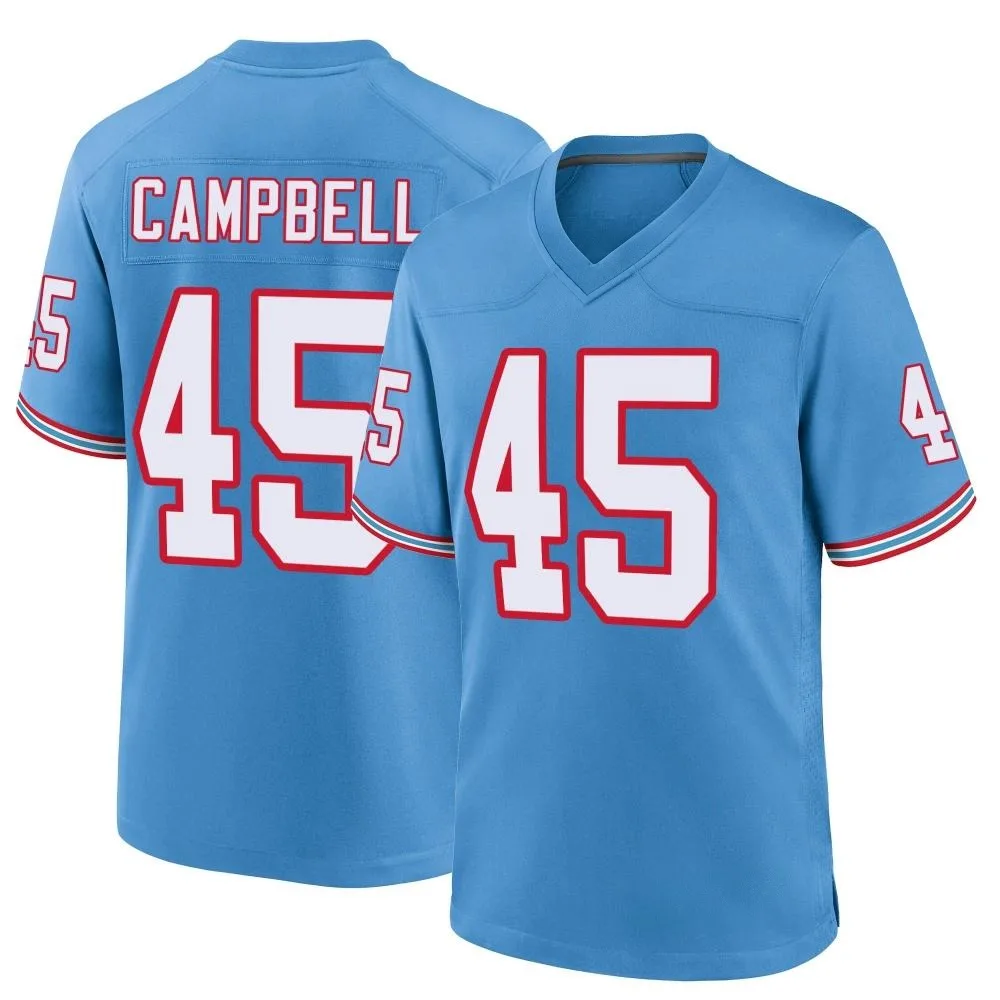 Youth Tennessee Titans Chance Campbell Nike Oilers Throwback Alternate Game Light Blue Jersey Youth Tennessee Titans Chance Campbell Nike Oilers Throwback Alternate Game Light Blue Jersey