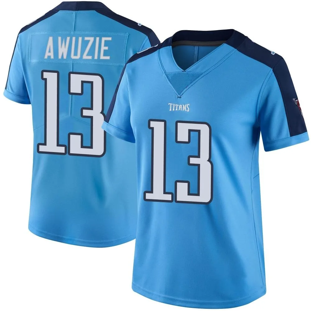 Women's Tennessee Titans Chidobe Awuzie Nike Color Rush Limited Light Blue Jersey Women's Tennessee Titans Chidobe Awuzie Nike Color Rush Limited Light Blue Jersey