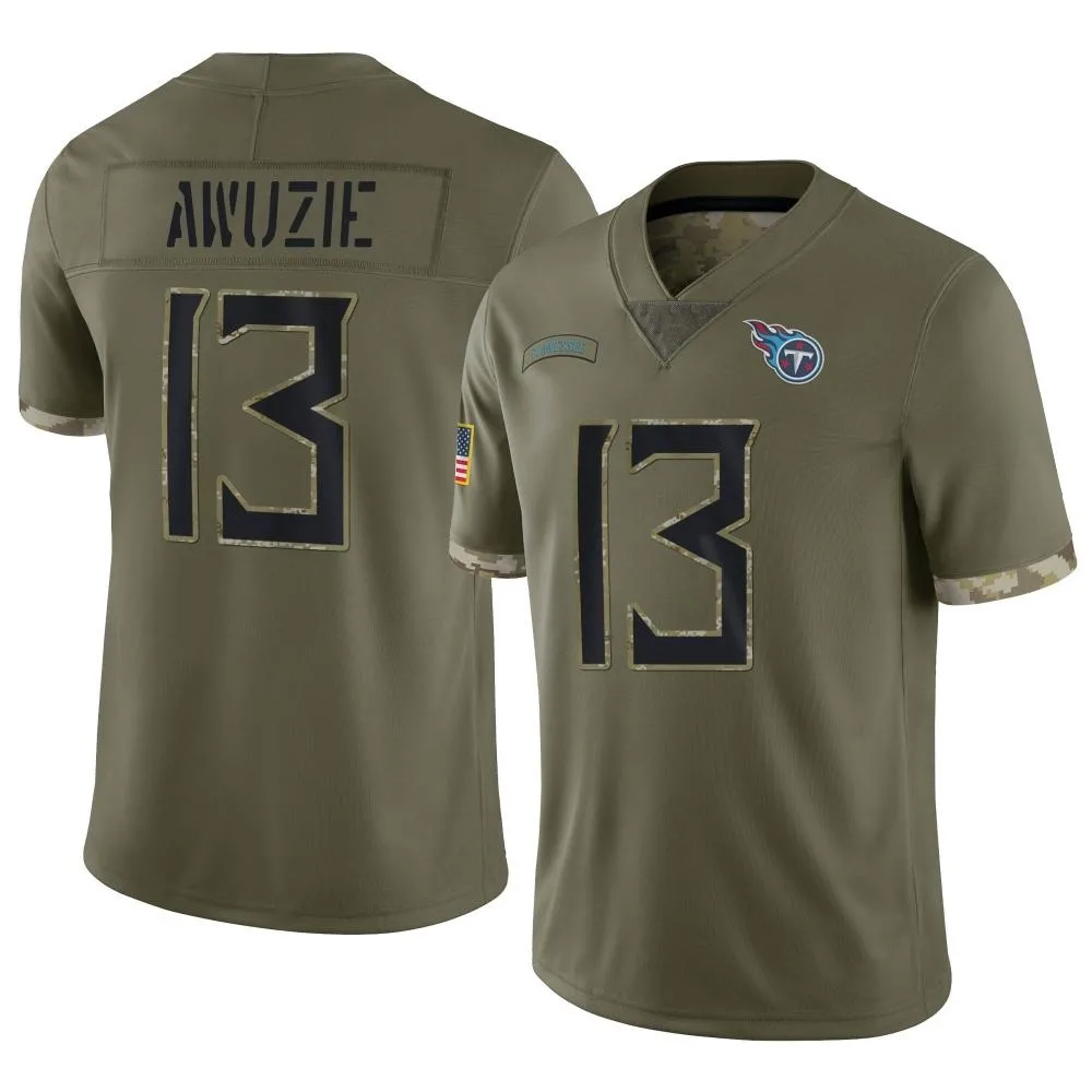 Youth Tennessee Titans Chidobe Awuzie Nike 2022 Salute To Service Limited Olive Jersey Youth Tennessee Titans Chidobe Awuzie Nike 2022 Salute To Service Limited Olive Jersey