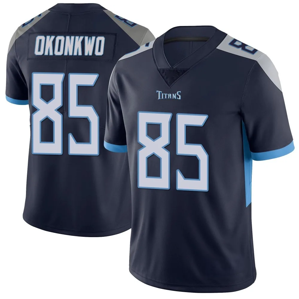 Men's Tennessee Titans Chig Okonkwo Nike Vapor Untouchable Limited Navy Jersey Men's Tennessee Titans Chig Okonkwo Nike Vapor Untouchable Limited Navy Jersey
