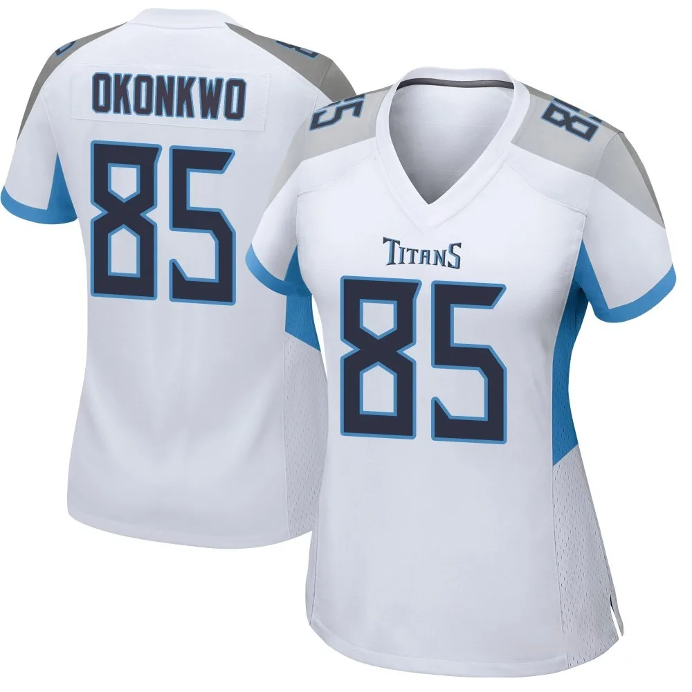 Women's Tennessee Titans Chig Okonkwo Nike Game White Jersey Women's Tennessee Titans Chig Okonkwo Nike Game White Jersey