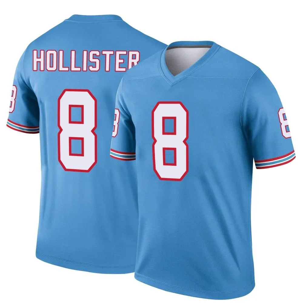 Men's Tennessee Titans Cody Hollister Nike Oilers Throwback Legend Light Blue Jersey Men's Tennessee Titans Cody Hollister Nike Oilers Throwback Legend Light Blue Jersey