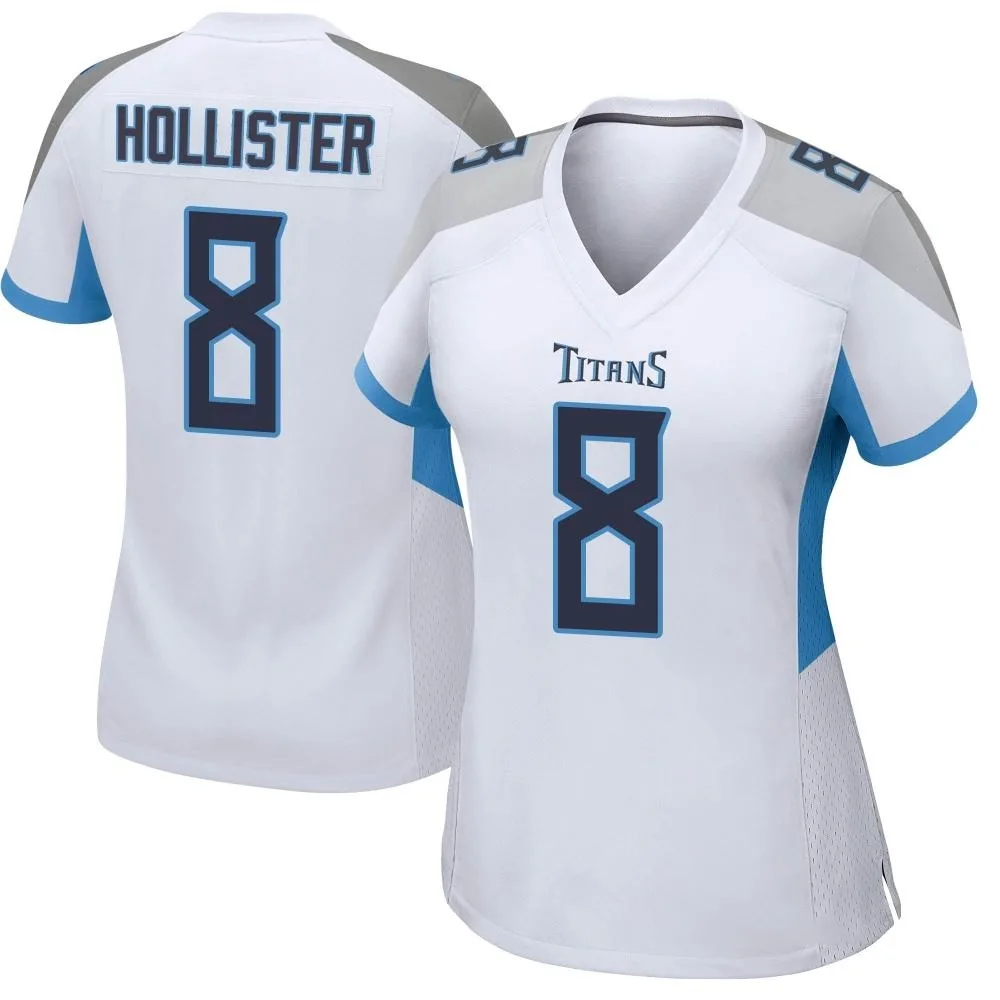 Women's Tennessee Titans Cody Hollister Nike Game White Jersey Women's Tennessee Titans Cody Hollister Nike Game White Jersey