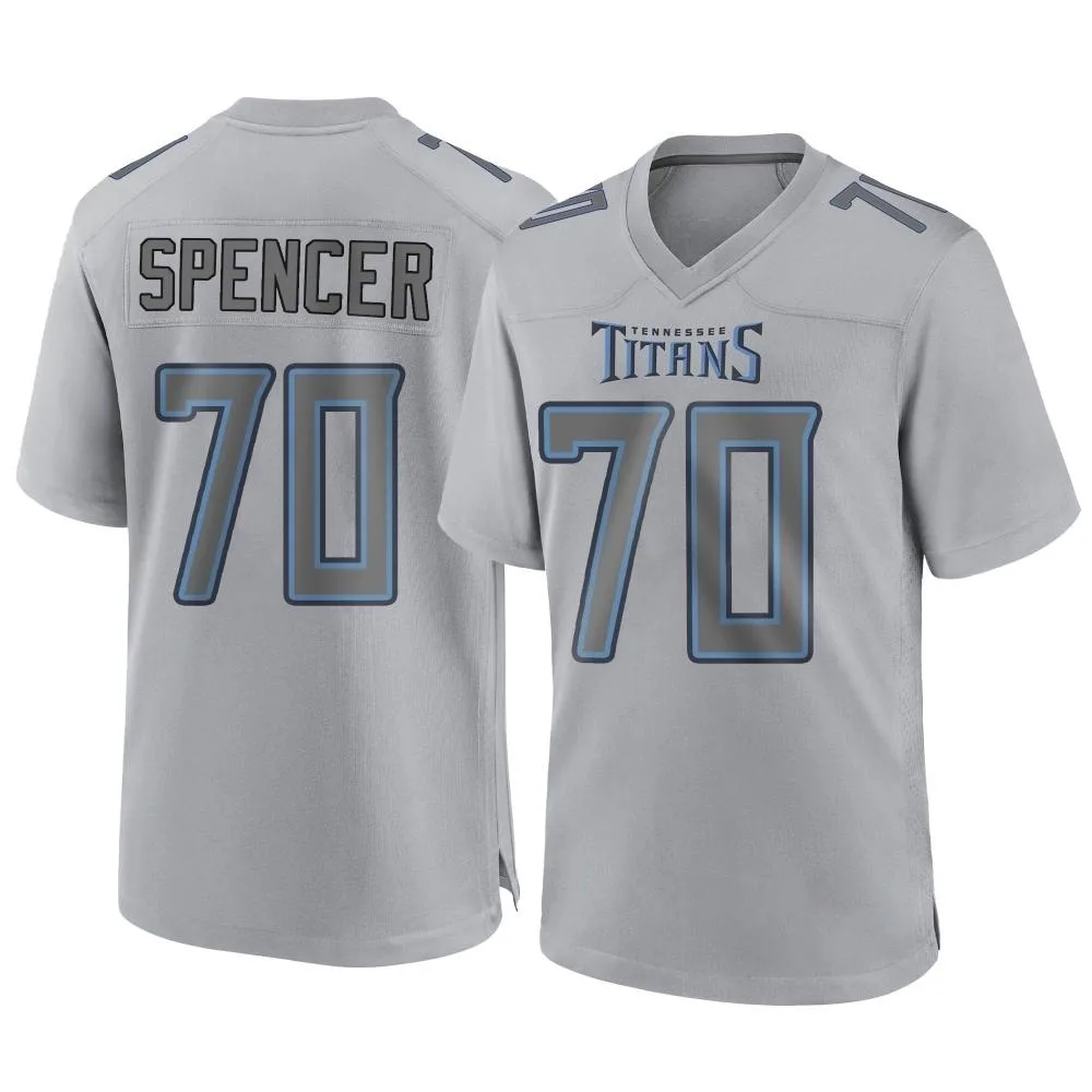 Men's Tennessee Titans Cole Spencer Nike Atmosphere Fashion Game Gray Jersey Men's Tennessee Titans Cole Spencer Nike Atmosphere Fashion Game Gray Jersey